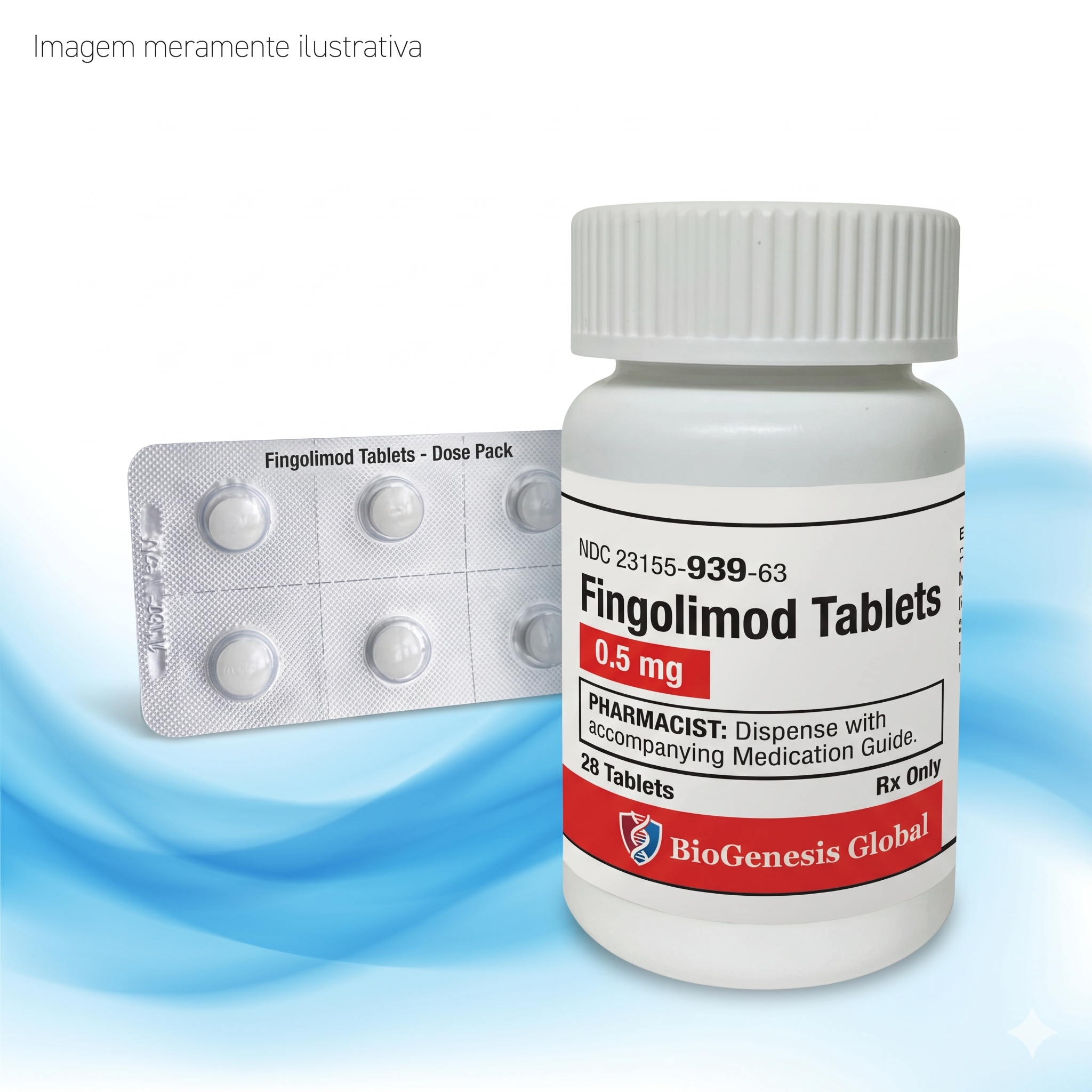 Fingolimode 0.5mg BioGenesis Global - 28 Comprimidos